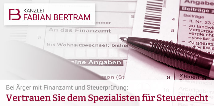 Bei Ärger mit Finanzamt und Steuerprüfung: Vertrauen Sie dem Spezialisten für Steuerrecht | Wipfler Brackrogge Bertram Partnerschaft mbB